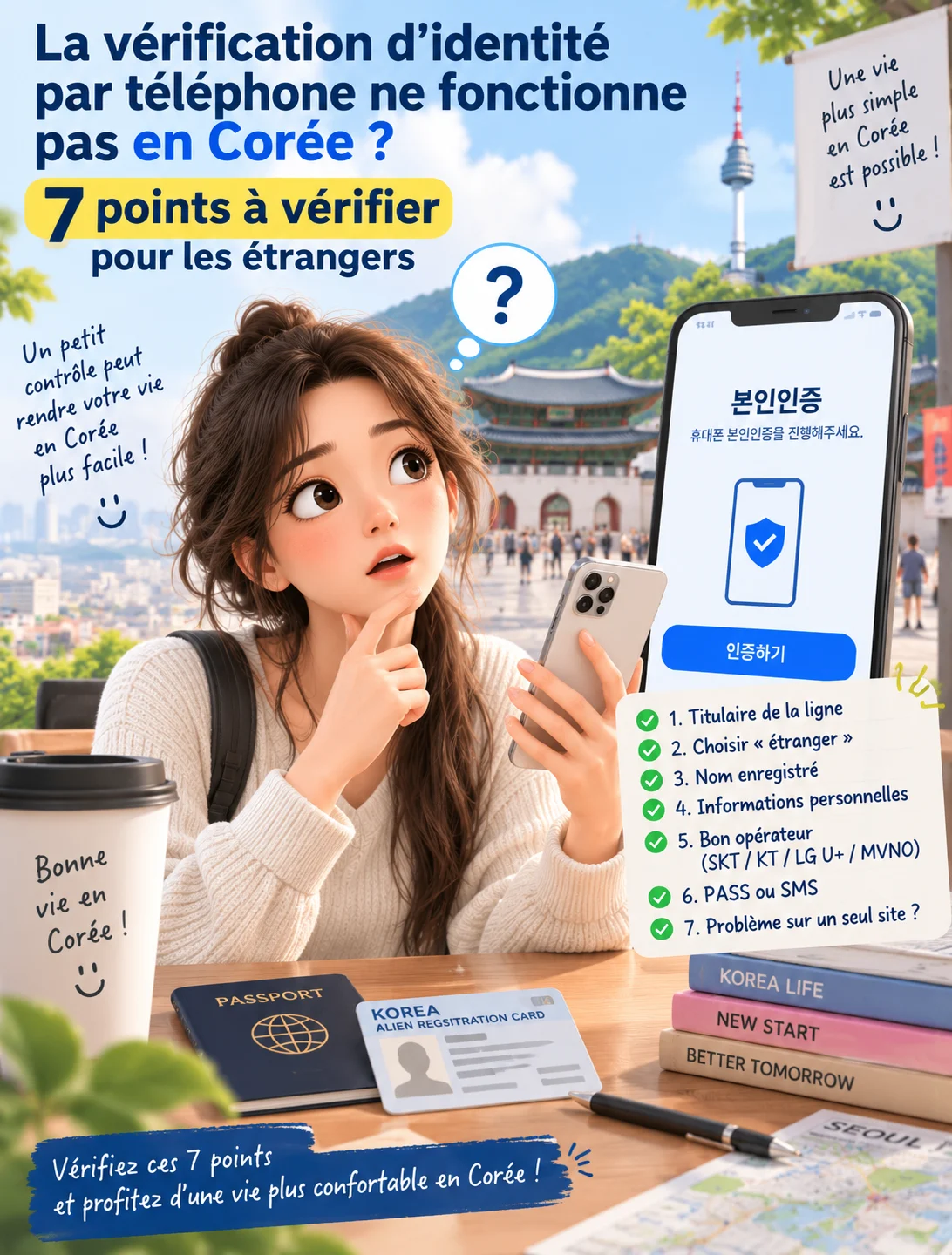 La vérification d’identité par téléphone ne fonctionne pas en Corée ? 7 points à vérifier pour les étrangers